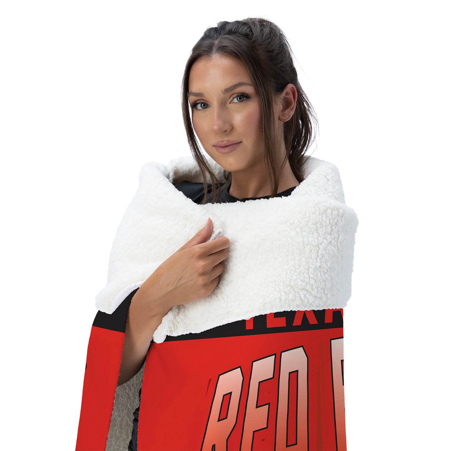 Texas Tech Red Raiders BEVEL 50 X 60 SHERPA Snuggler Throw Blanket