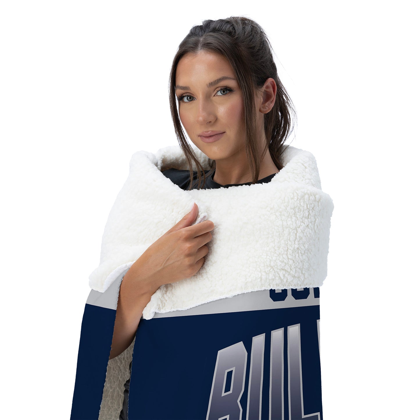 Gonzaga Bulldogs BEVEL 50 X 60 SHERPA Snuggler Throw Blanket