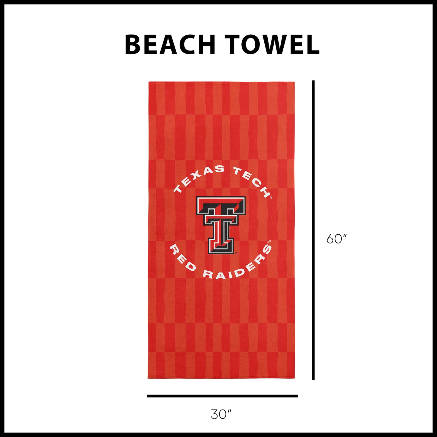 Texas Tech Red Raiders Beach Towel Dimensions