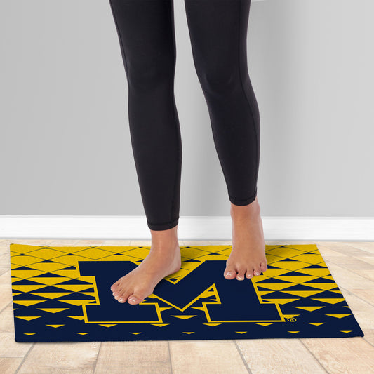 Michigan Wolverines floor mat