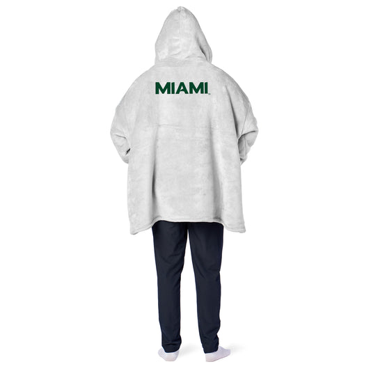 Miami Hurricanes fleece hoody back