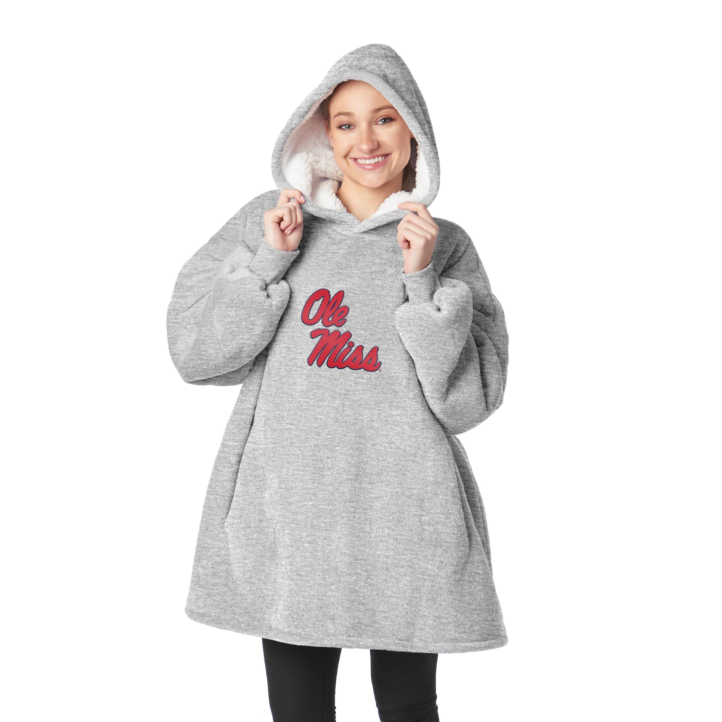 Mississippi Rebels Sherpa Fleece hoody back