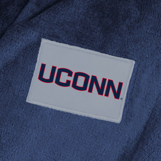 Connecticut Huskies team color bathrobe patch