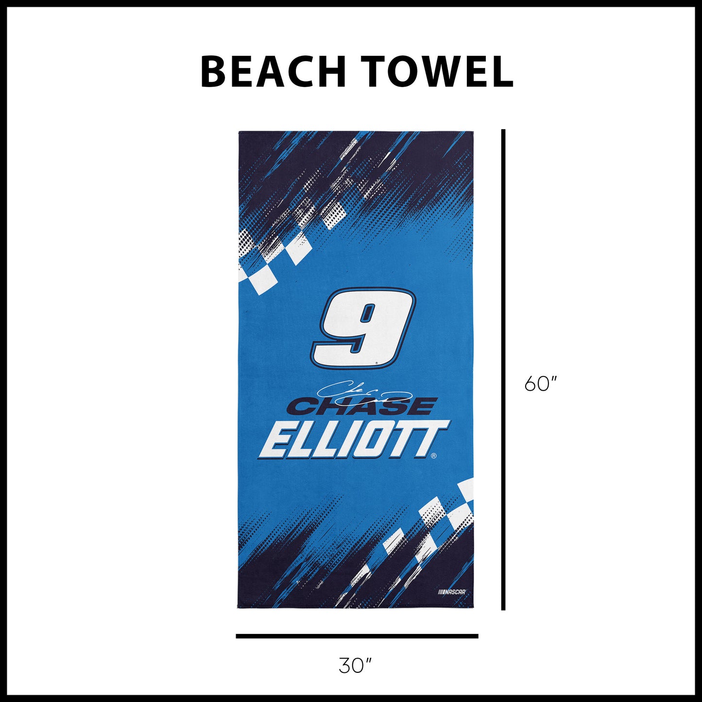 NASCAR Chase Elliot Beach Towel Dimensions