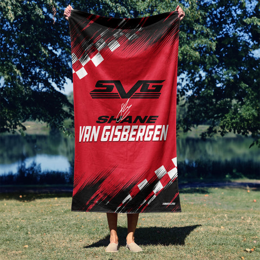 NASCAR Shane Van Gisbergen Beach Towel Lifestyle