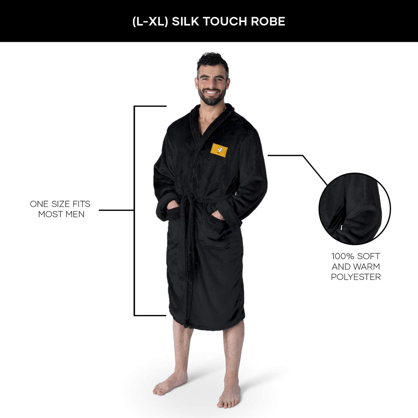 Noah Gragson silk touch men bathrobe