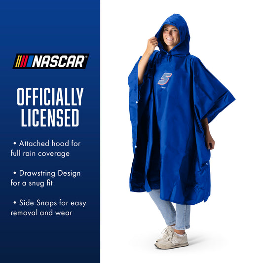 NASCAR Kyle Larson rain poncho with carrying pouch
