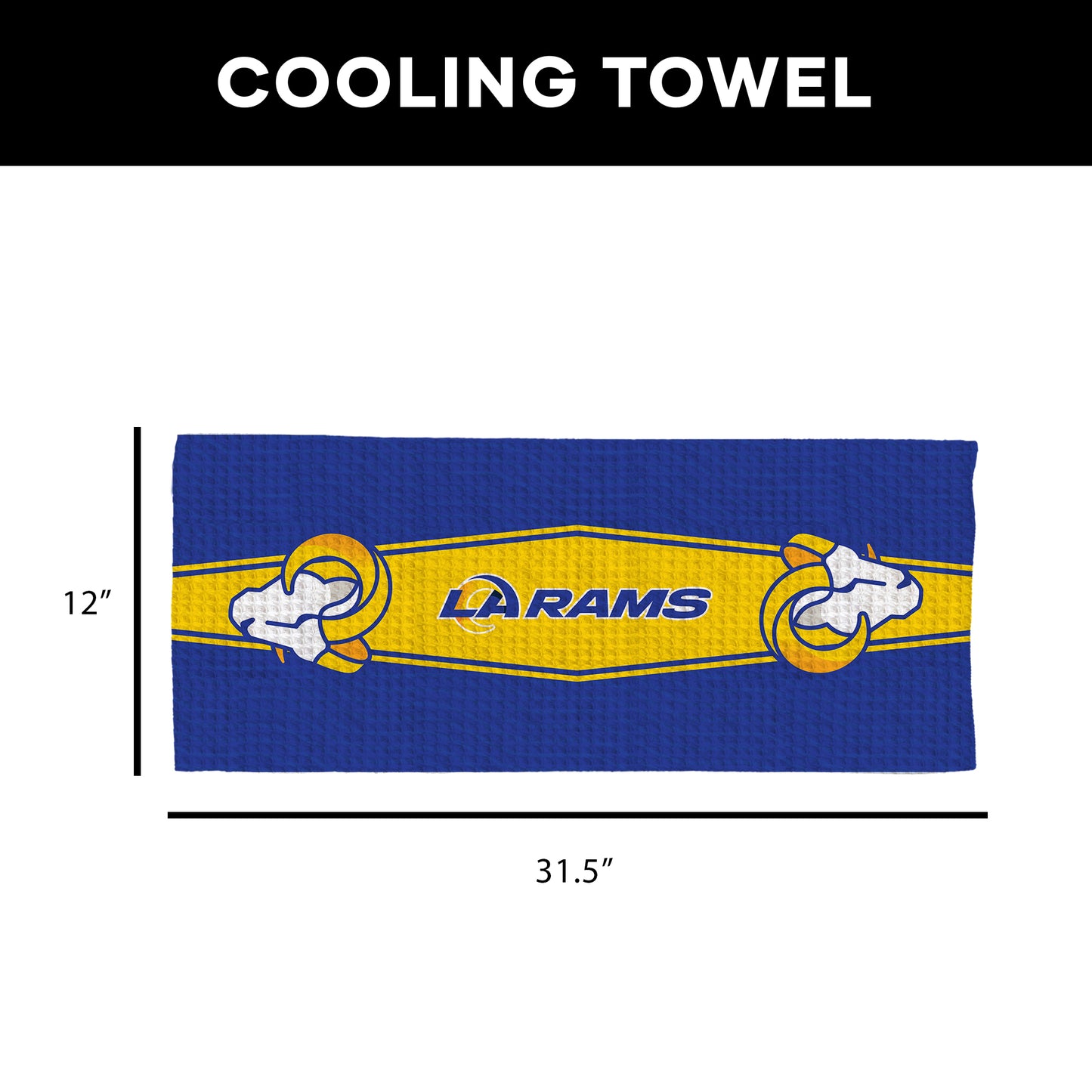 Los Angeles Rams Sweat Absorbing Towel Dimensions