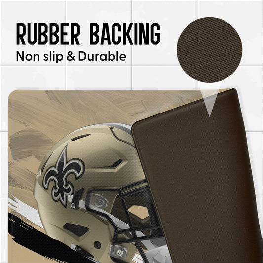 New Orleans Saints embossed floor mat