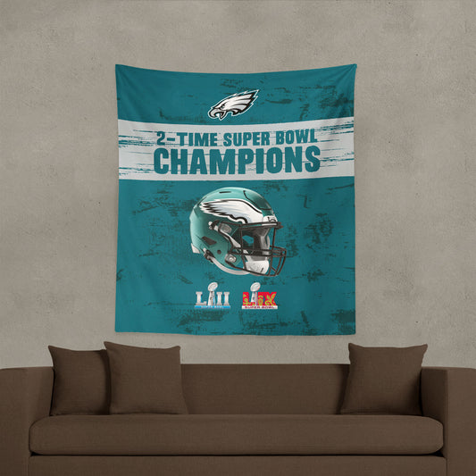 Philadelphia Eagles Multi Super Bowl Champs Wall Hanging lifestyle