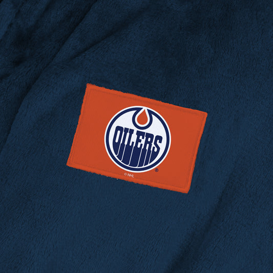 Edmonton Oilers Womens SHERPA bathrobe patch