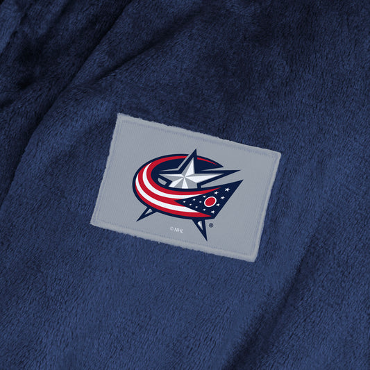 Columbus Blue Jackets Womens SHERPA bathrobe patch