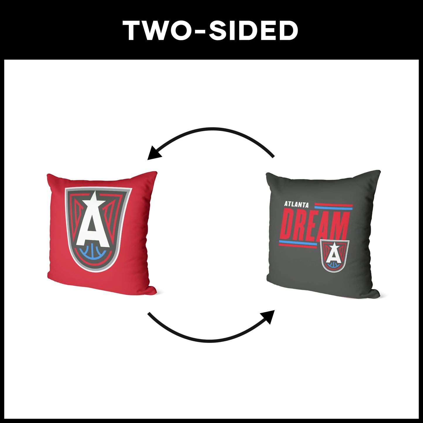 Atlanta Dream double sided Throw Pillow