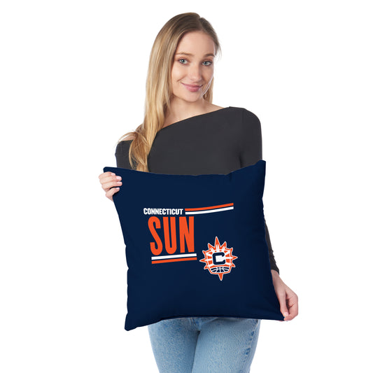 Connecticut Sun WNBA Throw Pillow Lifestyle