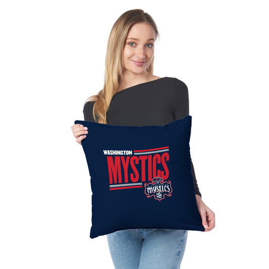 Washington Mystics WNBA Throw Pillow Lifestyle