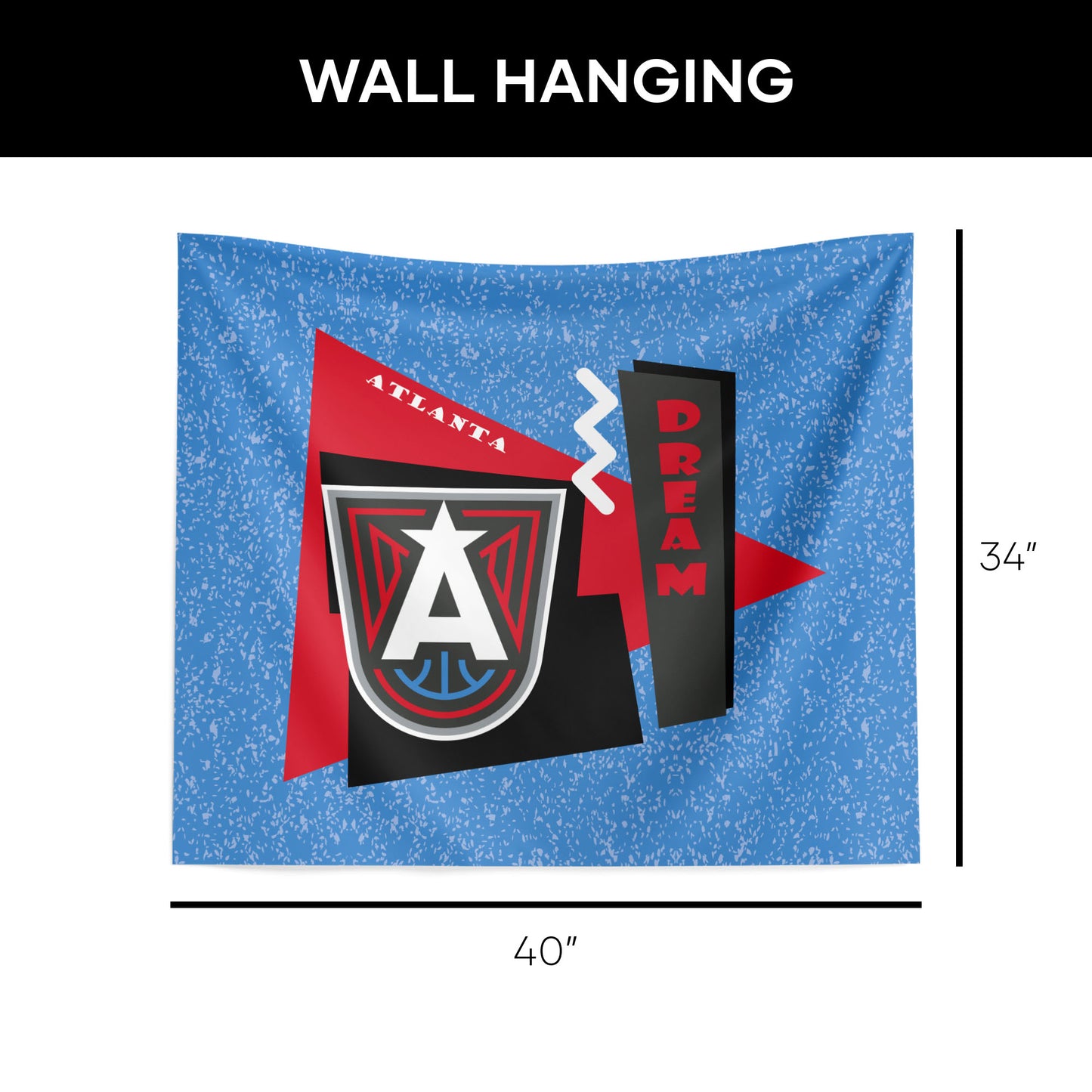 Atlanta Dream Premium Wall Hanging Dimensions