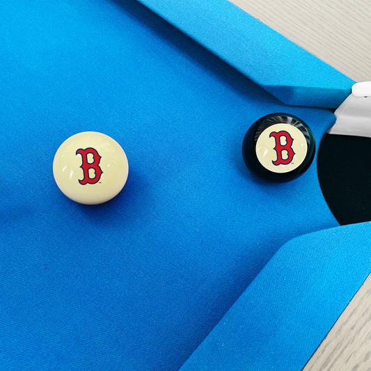 Boston Red Sox 8 ball and cue ball set