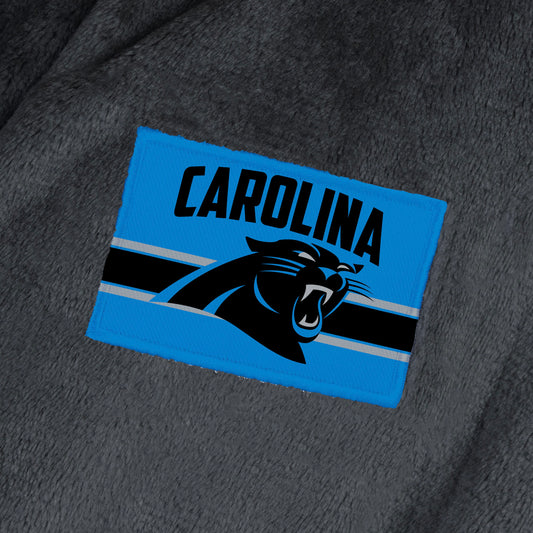 Carolina Panthers team color bathrobe patch
