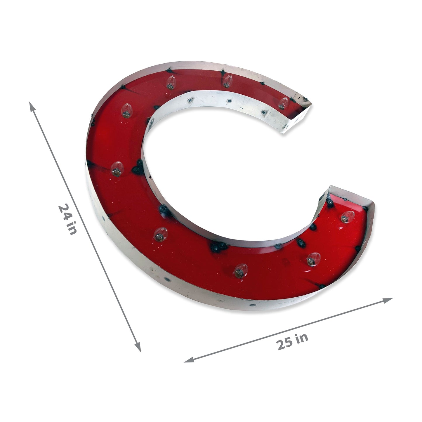 Chicago Cubs logo lighted metal retro sign