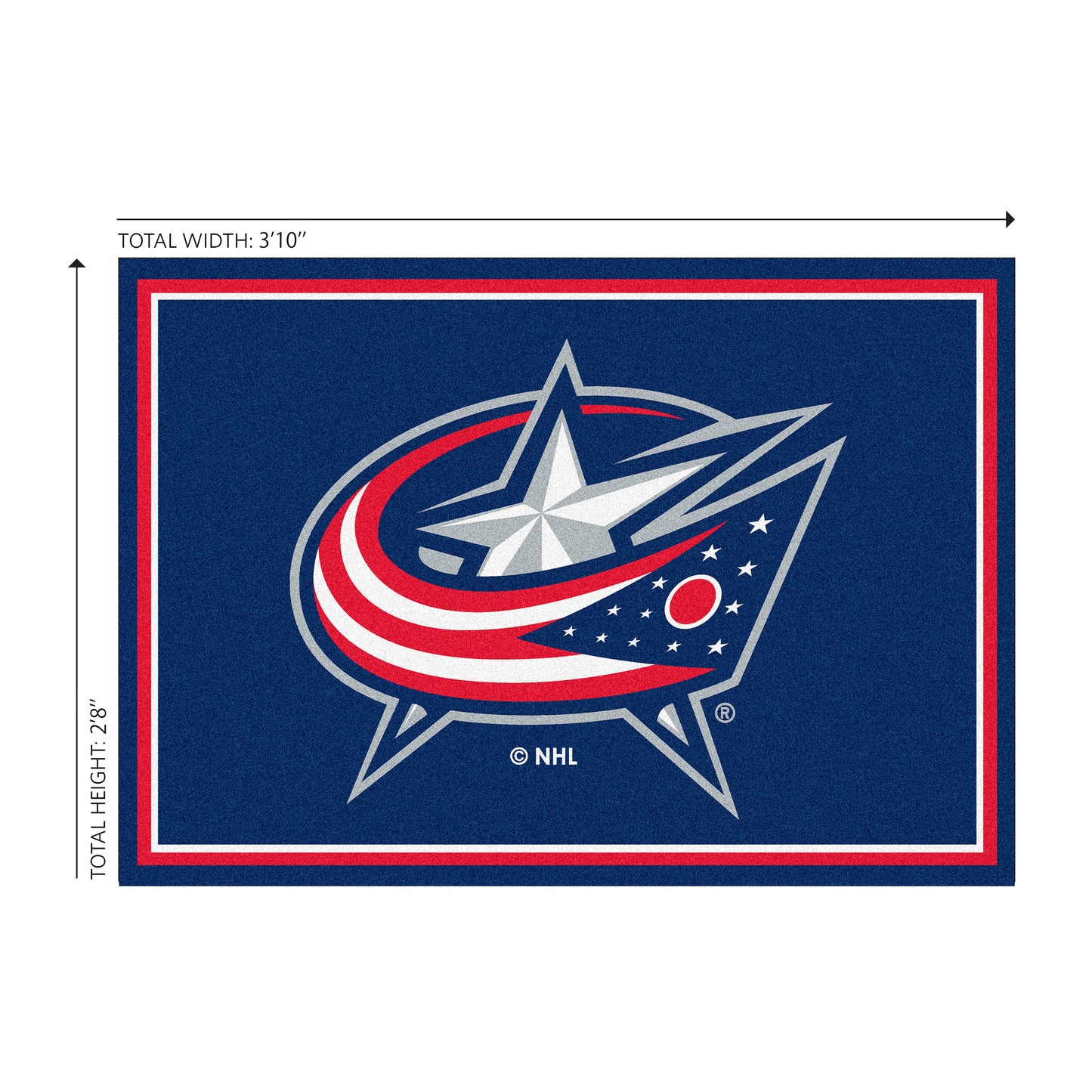 Columbus Blue Jackets Welcome Mat Dimensions