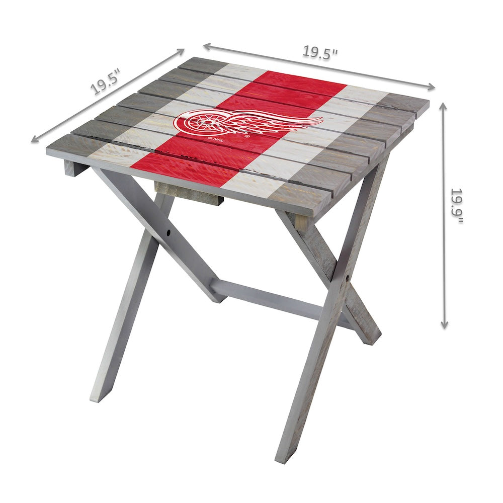 Detroit Red Wings Adirondack Table Dimensions