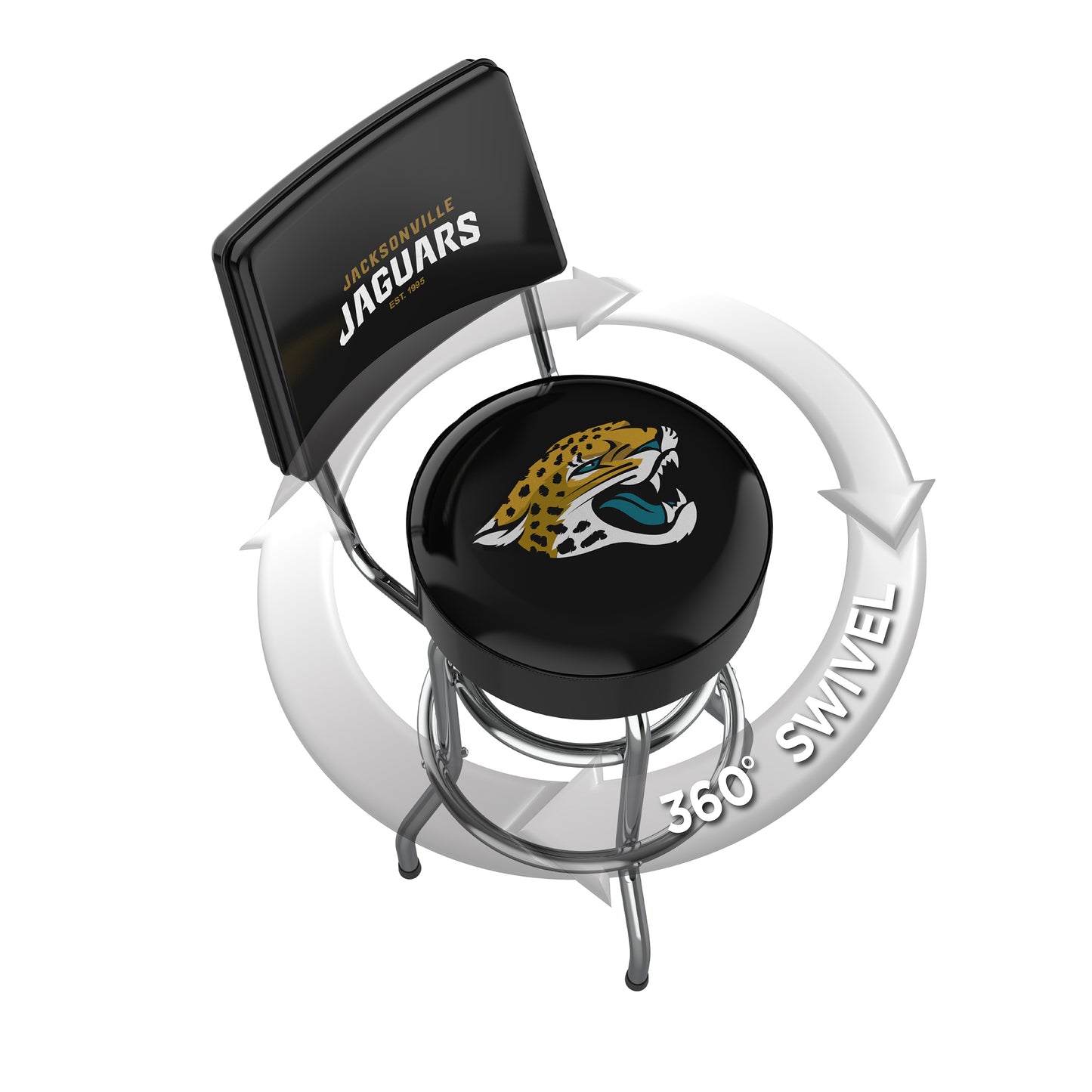 Jacksonville Jaguars Swivel Barstool