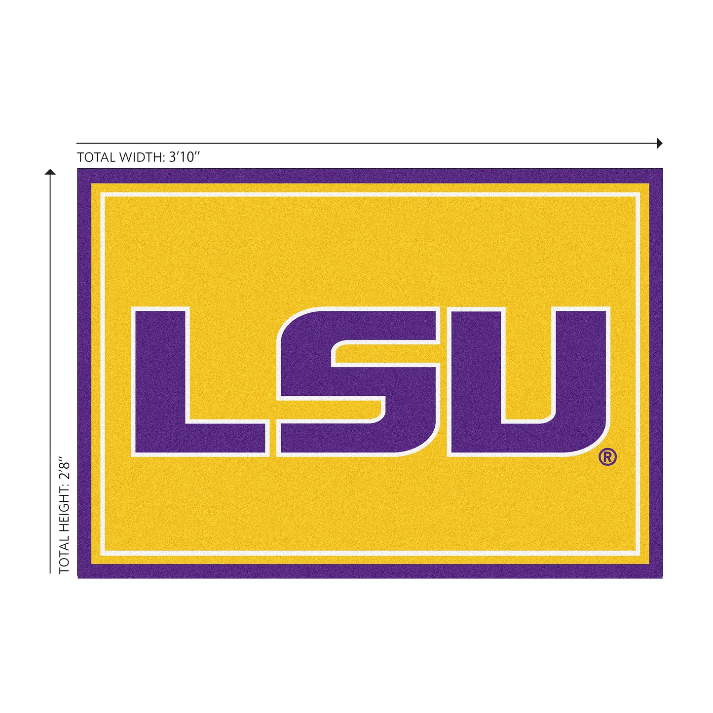 LSU Tigers Welcome Mat Dimensions