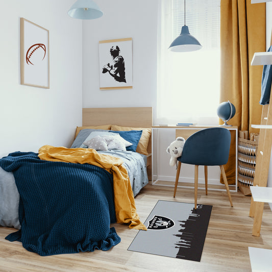 Las Vegas Raiders washable cityscape rug life