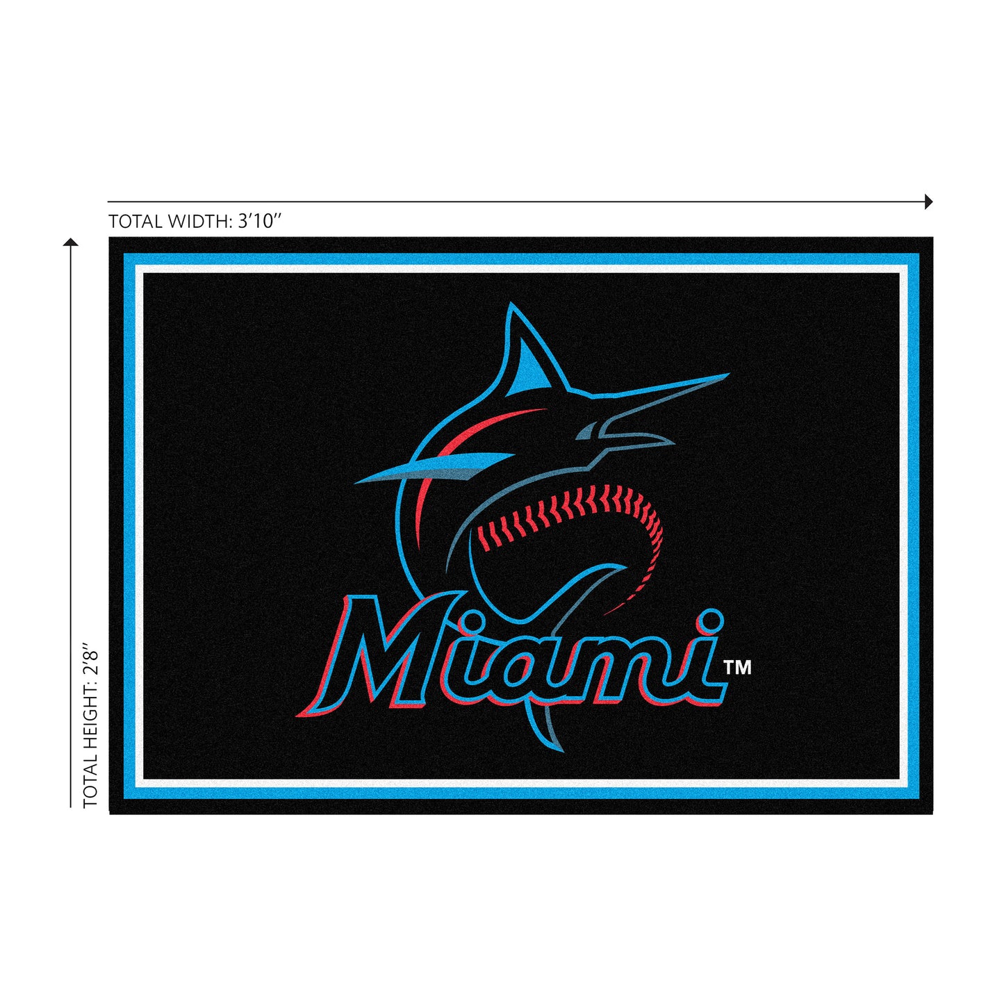 Miami Marlins Welcome Mat Dimensions