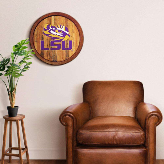 LSU Tigers Barrel Top Sign Room View