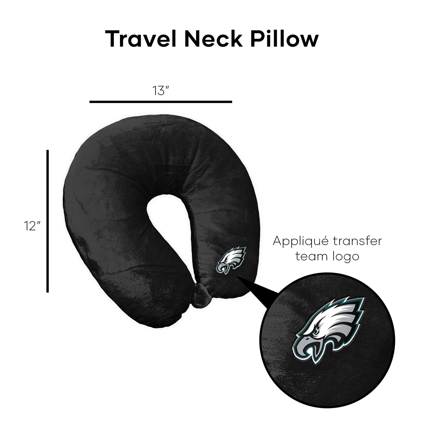 Philadelphia Eagles Travel Roll Pillow Dimensions