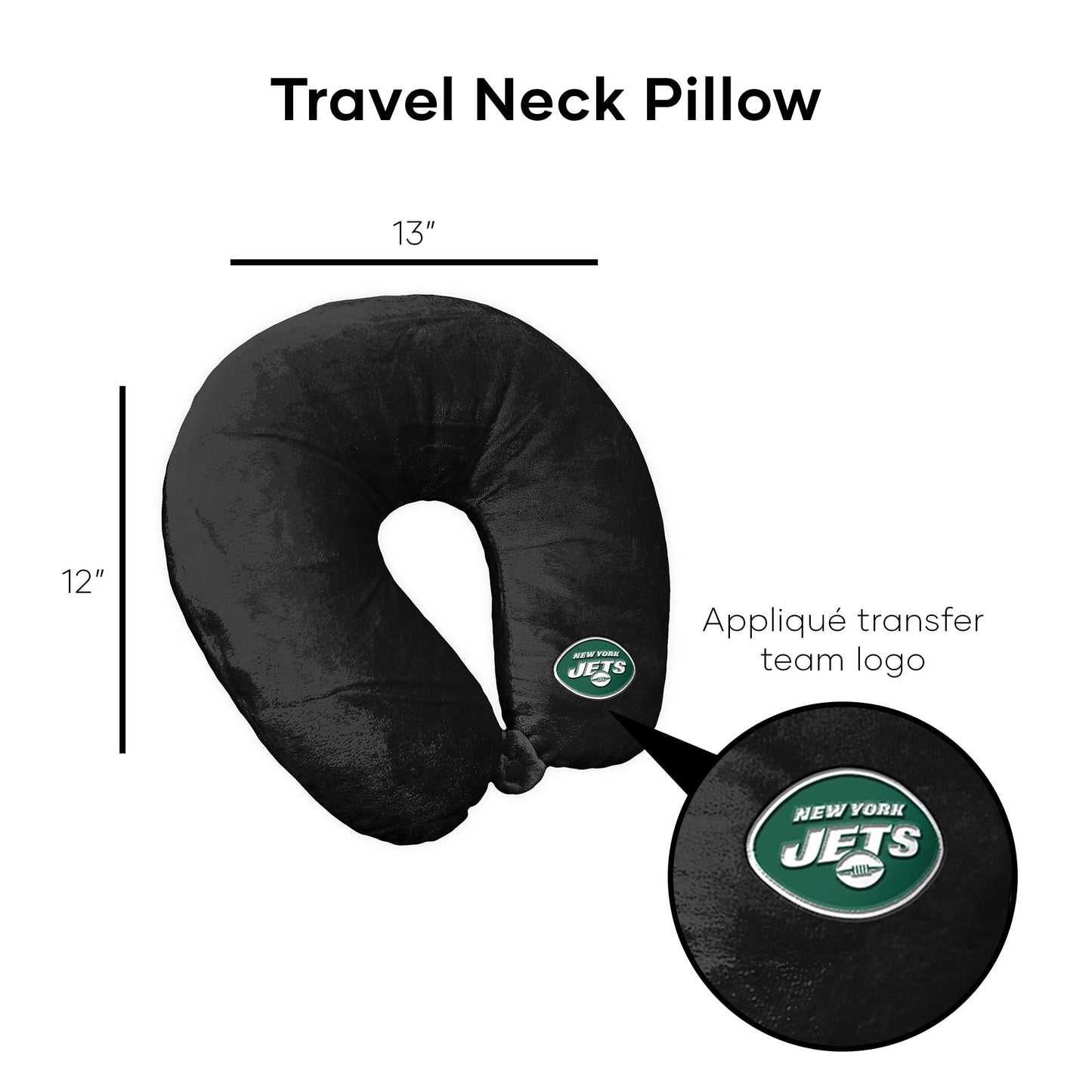 New York Jets Travel Roll Pillow Dimensions