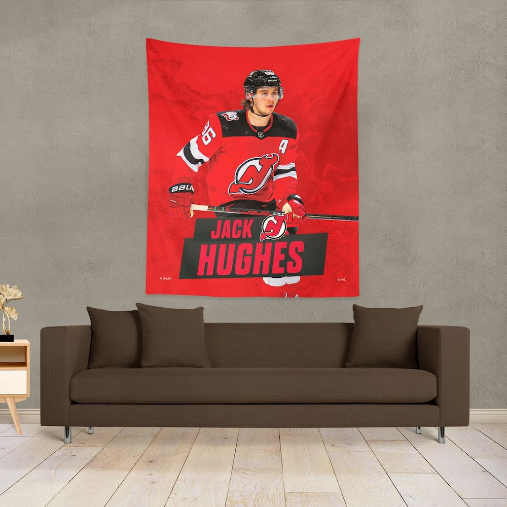 New Jersey Devils Jack Hughes wall poster