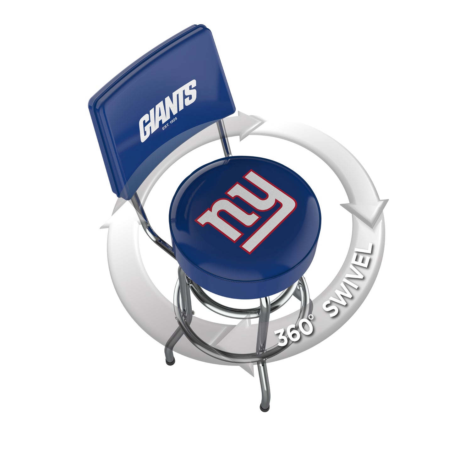 New York Giants Swivel Barstool