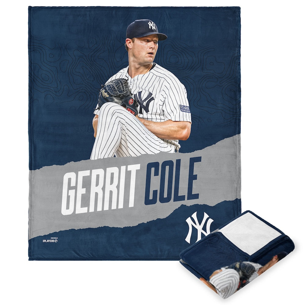 New York Yankees Gerrit Cole silk touch throw blanket