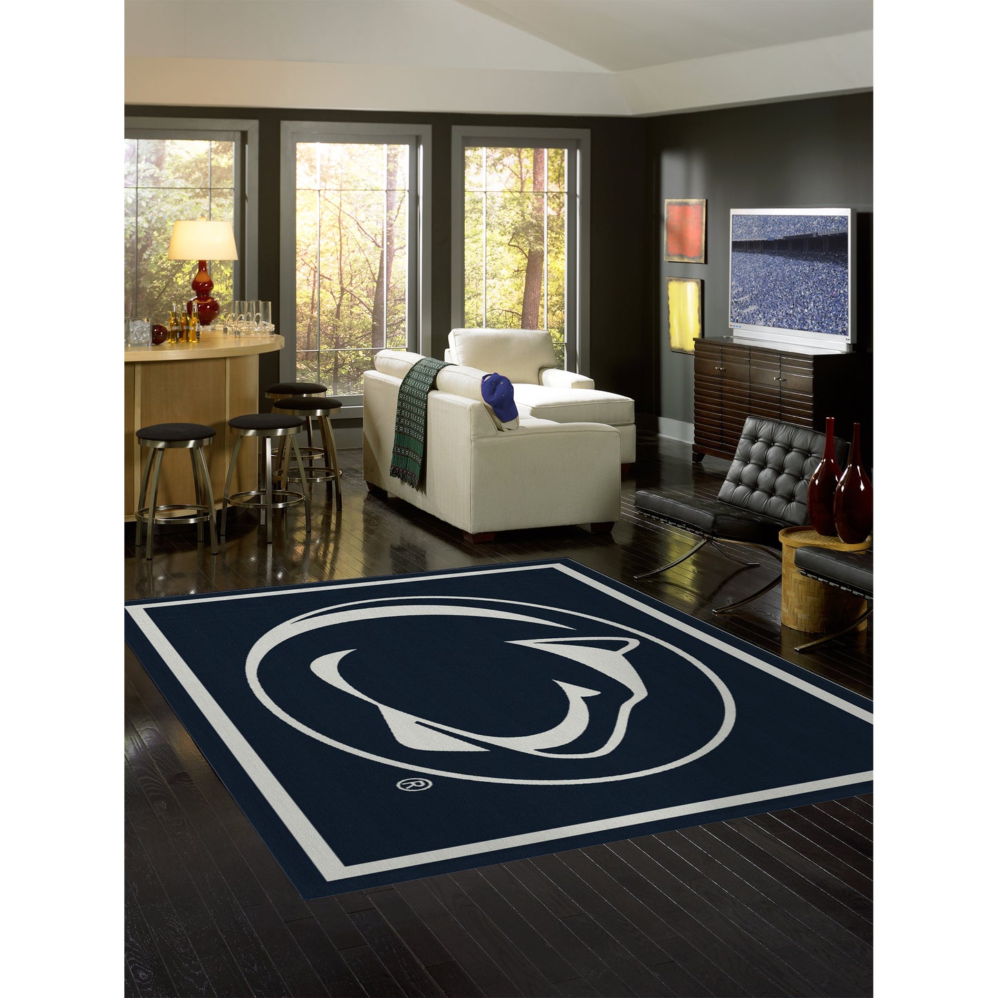 Penn State Nittany Lions spirit style area rug life