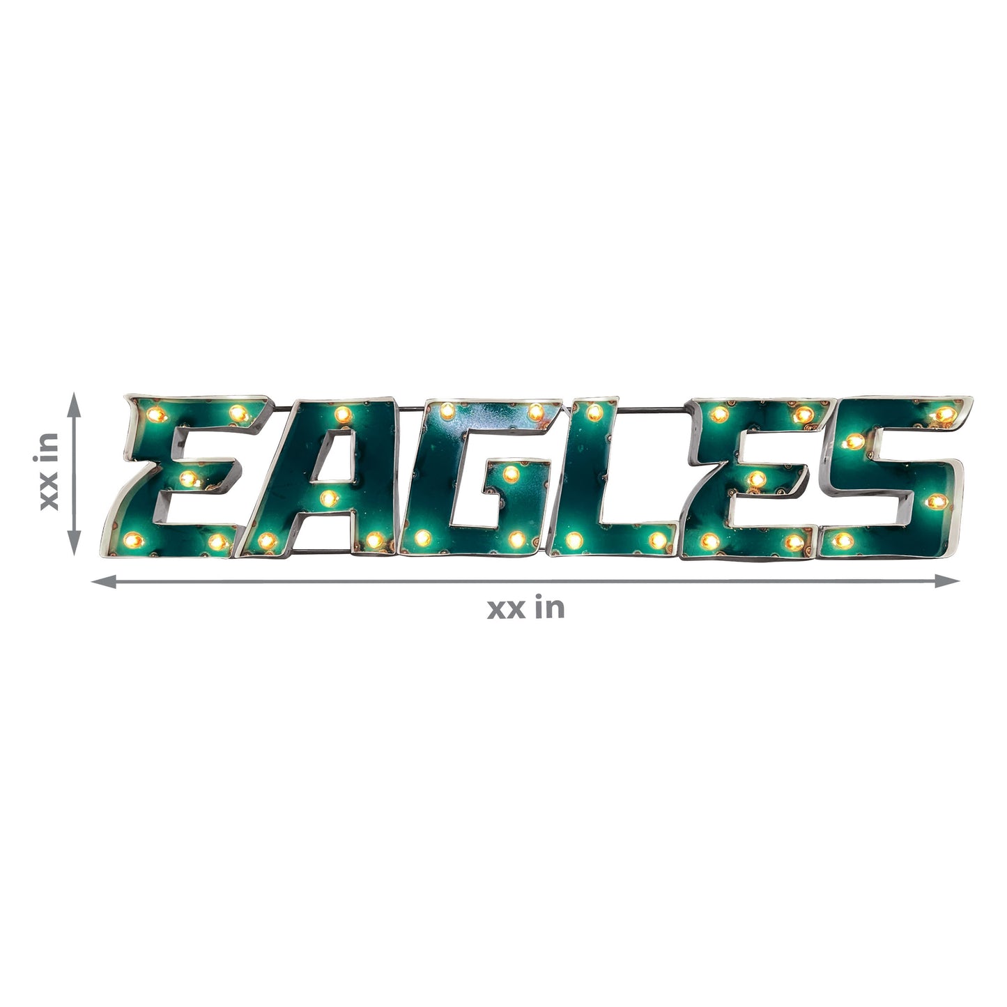 Philadelphia Eagles lighted metal retro sign