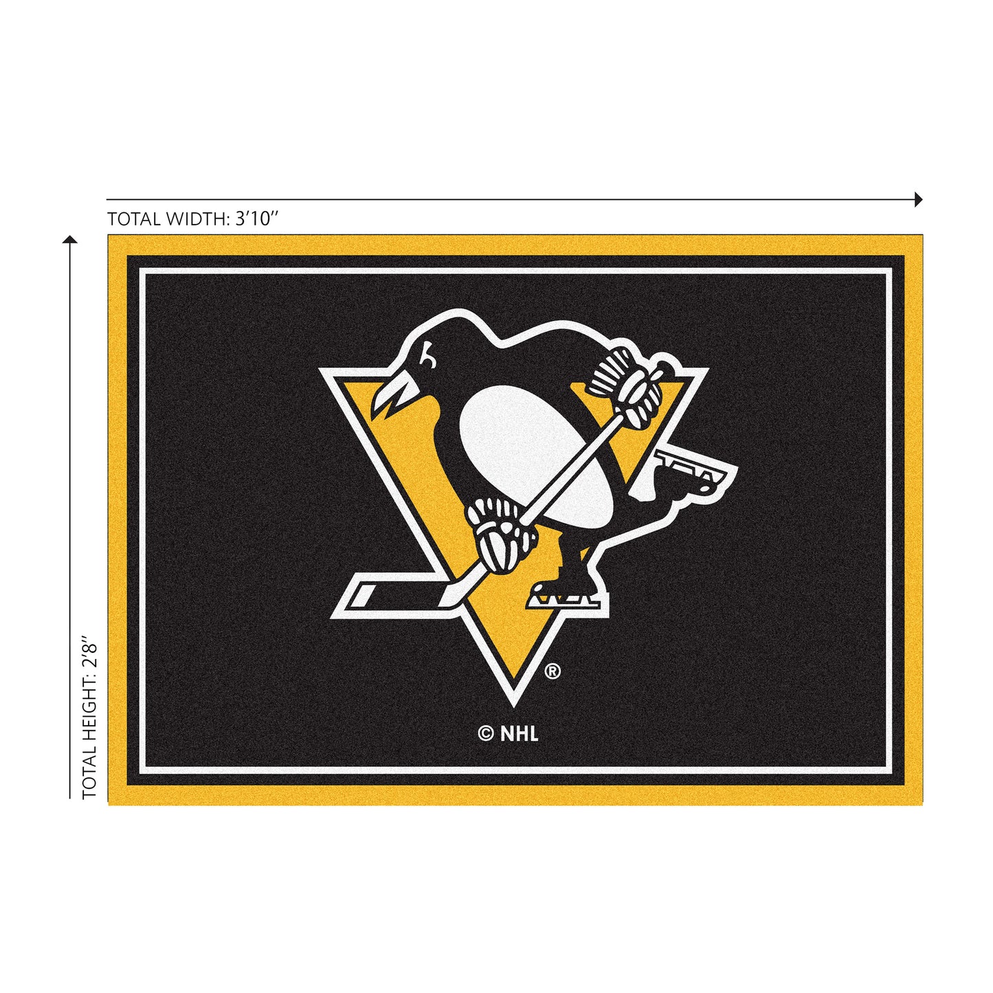 Pittsburgh Penguins Welcome Mat Dimensions