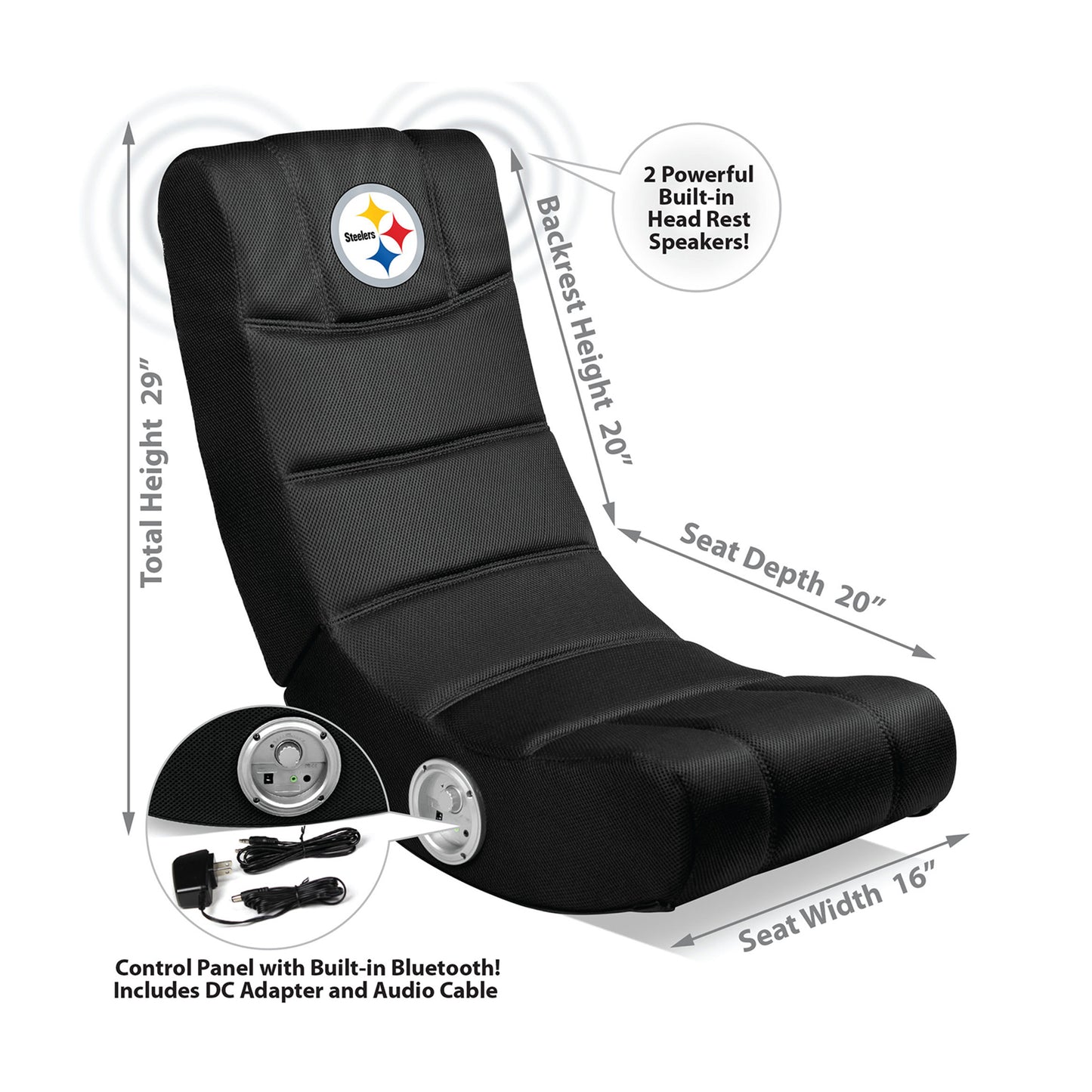 Pittsburgh Steelers kids gaming rocking chair