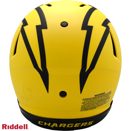 Los Angeles Chargers authentic rave full size football helmet BACK