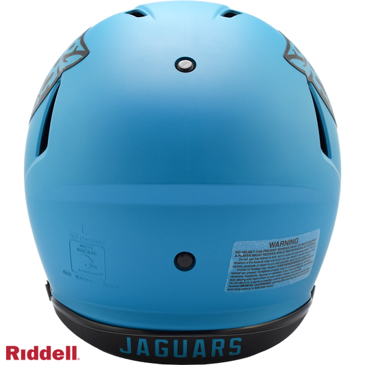 Jacksonville Jaguars authentic rave full size football helmet BACK