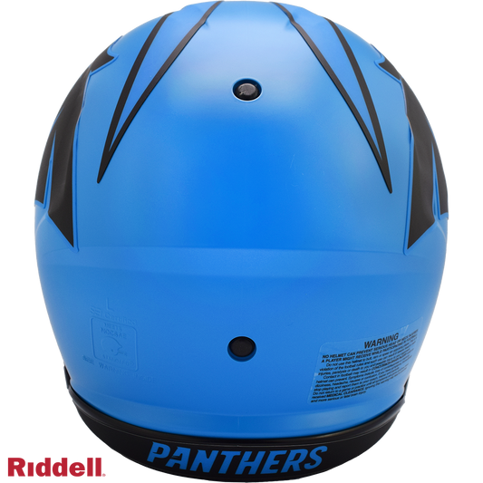 Carolina Panthers authentic rave full size football helmet BACK