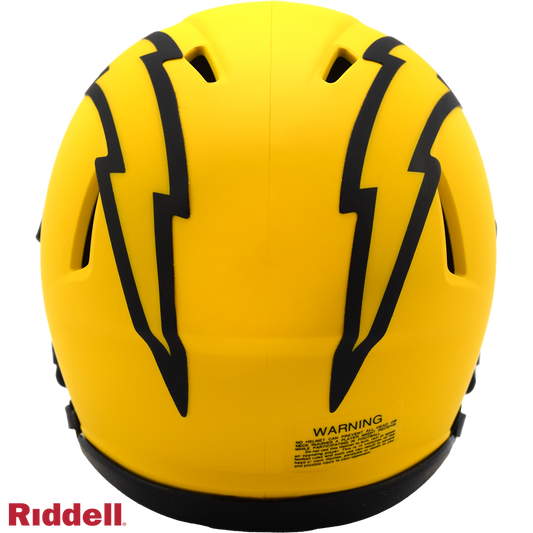 Los Angeles Chargers rave mini helmet BACK