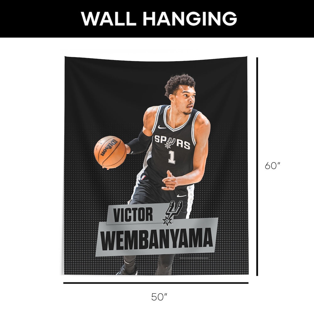 San Antonio Spurs Victor Wembanyama Large wall hanging dimensions