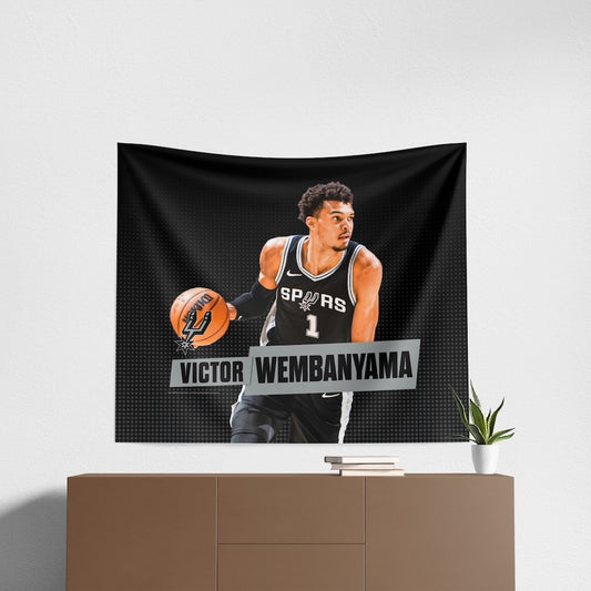 San Antonio Spurs Victor Wembanyama large wall hanging