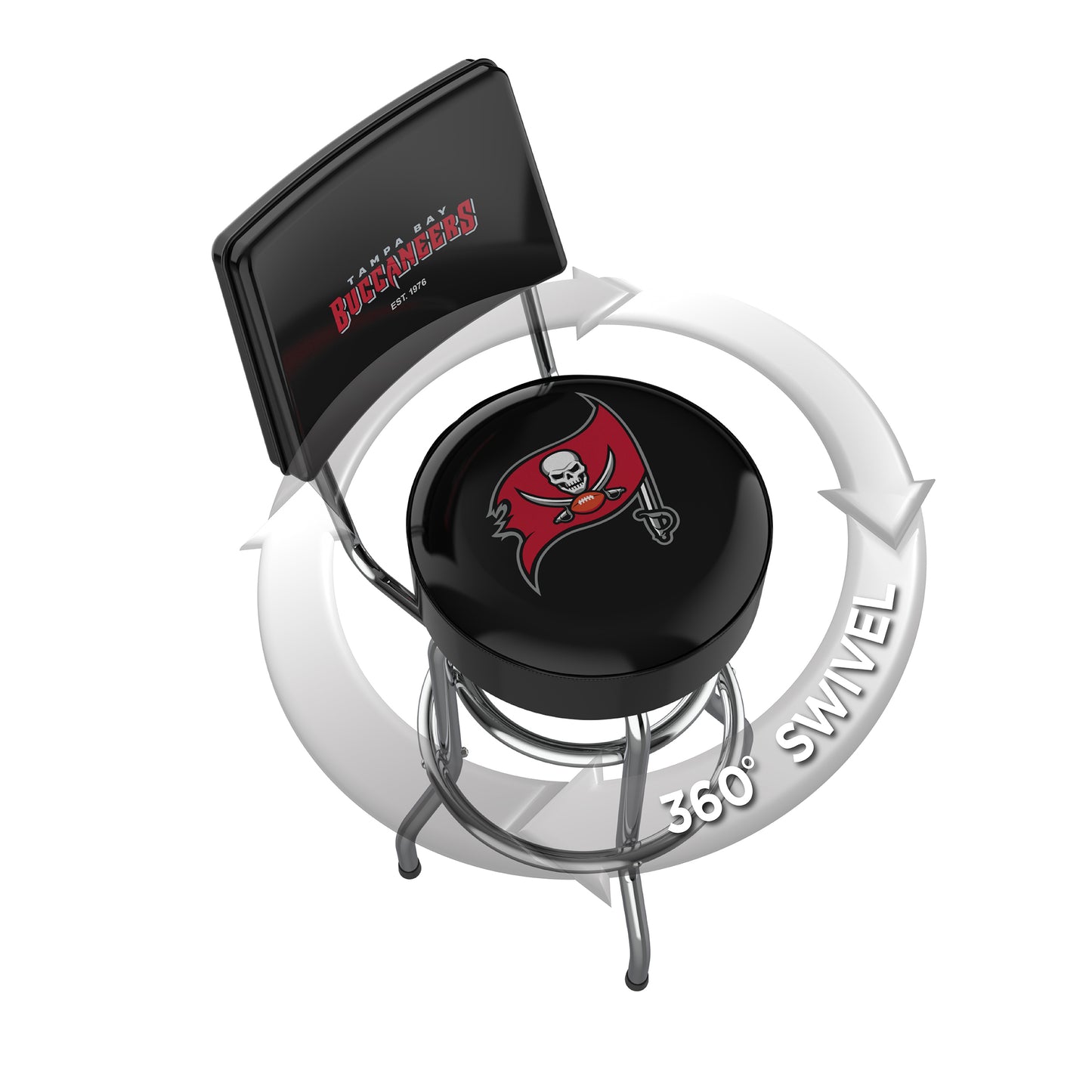 Tampa Bay Buccaneers Swivel Barstool