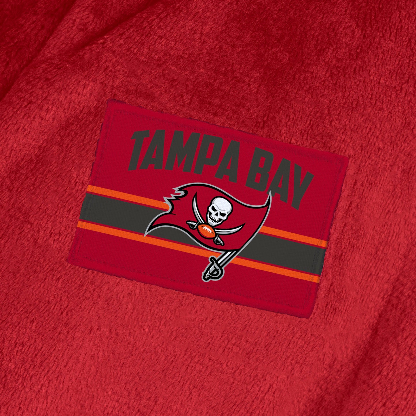 Tampa Bay Buccaneers team color bathrobe patch