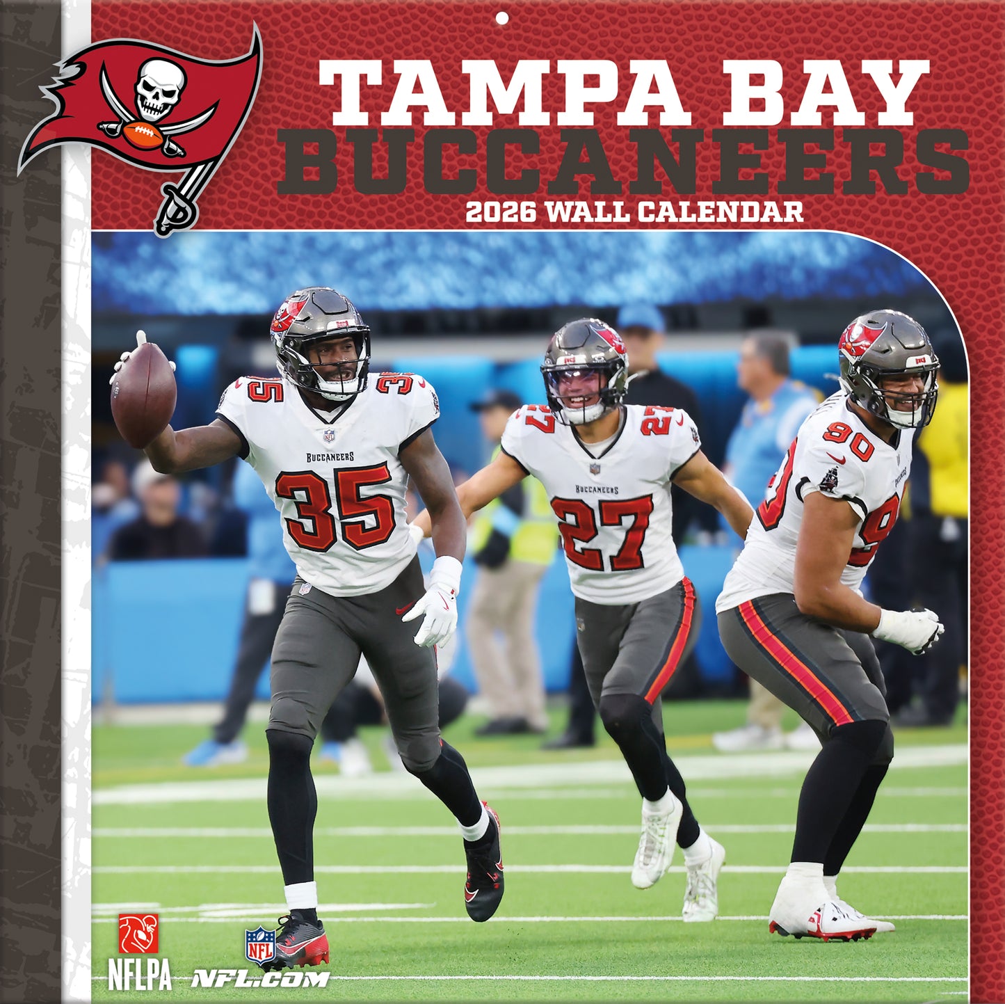 Tampa Bay Buccaneers Team Photos Wall Calendar