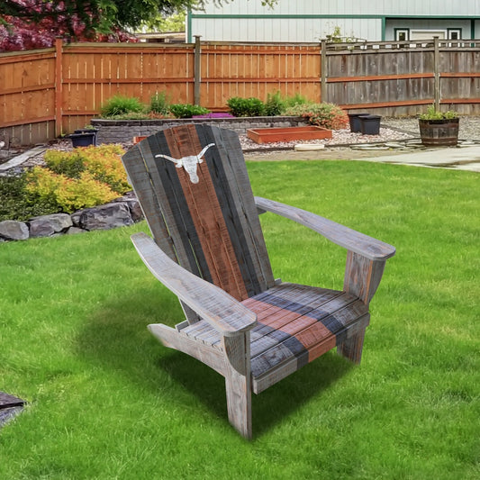 Texas Longhorns Outdoor Painted Adirondack Chair