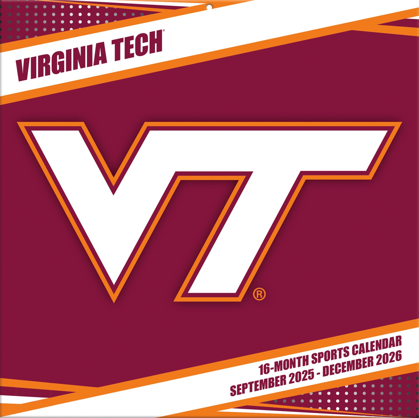 Virginia Tech Hokies Team Photos Wall Calendar